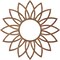 Ekena Millwork Daisy Wood Fretwork Pierced Ceiling Medallion, Walnut, 28"OD x 9 3/4"ID x 1/4"T CMWP28X28X0250DAWA - alternate 5